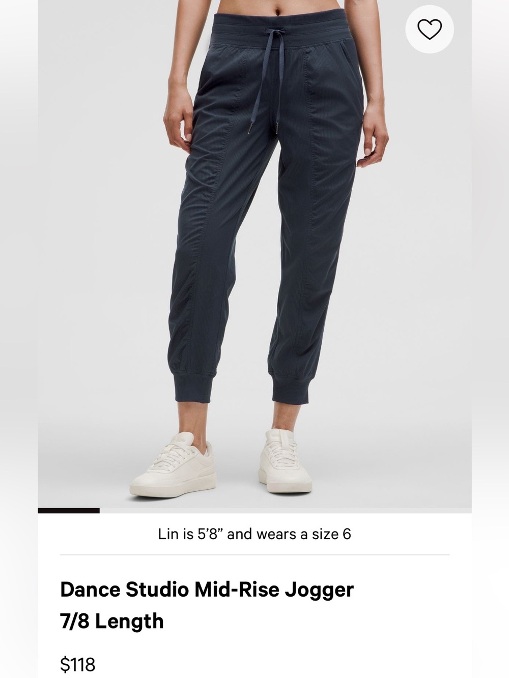 Dance Studio Mid-Rise Jogger in Navy